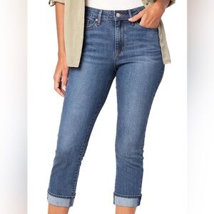 48-Ladies Signature Levi Strauss cuffed jeans, size 16- w33, length 36”